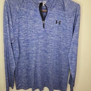 Under Armour Heathered Blue Long Sleeve Top